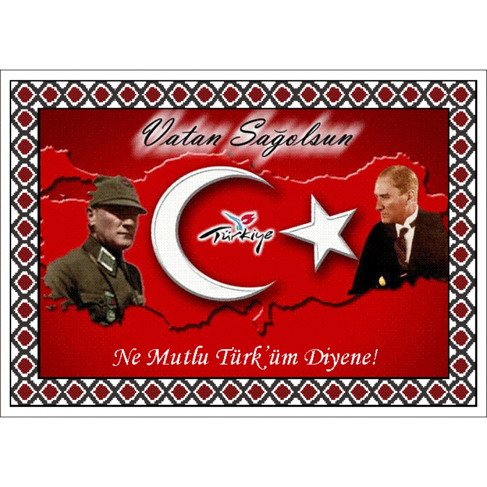 Atatürk Halı Portresi 50 x 70 cm. No:21