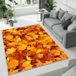 Dijital Baskı Dekoratif Kaymaz Taban Antibakteriyel Yıkanabilir Halı No:1005