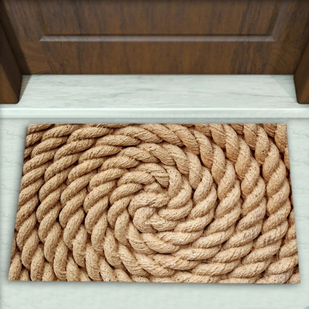 Halat Desenli Dekoratif Kapı Önü Paspası No: 1026