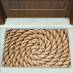 Halat Desenli Dekoratif Kapı Önü Paspası No: 1026