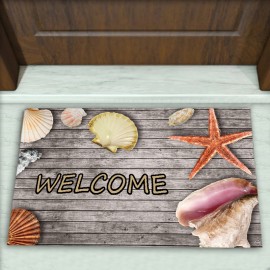 Parke Deniz Kabuğu Desenli Dekoratif Kapı Önü Paspası No: 1359