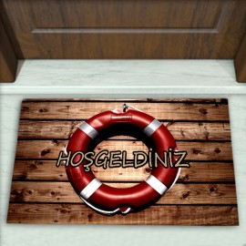 Parke Can Simit Desenli Dekoratif Kapı Önü Paspası No: 1377