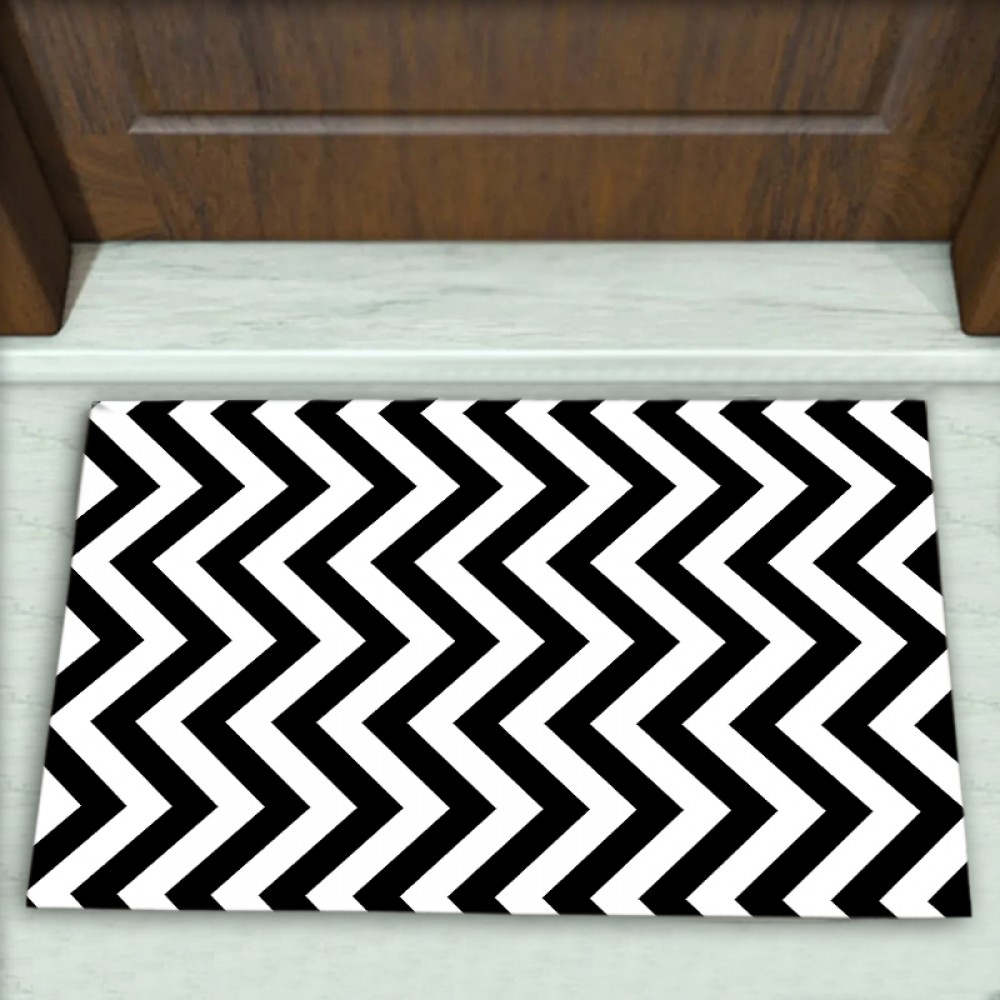 Zig Zag Desenli Dekoratif Kapı Önü Paspası No: 1569 Zig Zag Desenli Dekoratif Kapı Önü Paspası No: 1569
