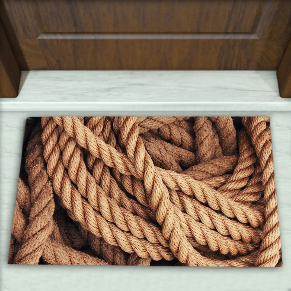 Halat Desenli Dekoratif Kapı Önü Paspası No: 1603