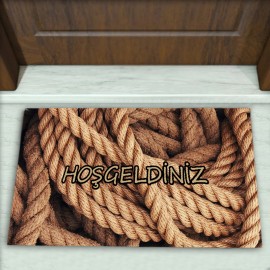 Halat Desenli Dekoratif Kapı Önü Paspası No: 1603