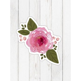 Özel Kesim Çiçek Desenli Kaymaz Taban Paspas No: 125