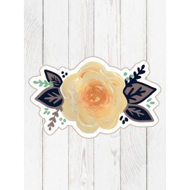 Özel Kesim Çiçek Desenli Kaymaz Taban Paspas No: 131