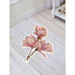 Özel Kesim Çiçek Desenli Kaymaz Taban Paspas No: 132