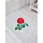 Özel Kesim Çiçek Desenli Kaymaz Taban Paspas No: 144