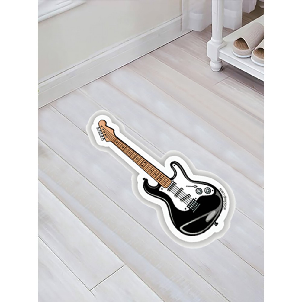 Özel Kesim Gitar Desenli Kaymaz Taban Paspas No: 181