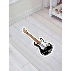 Özel Kesim Gitar Desenli Kaymaz Taban Paspas No: 181