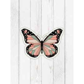 Özel Kesim Kelebek Desenli Kaymaz Taban Paspas No: 168