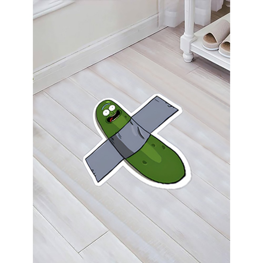 Özel Kesim Salatalık Desenli Kaymaz Taban Paspas No: 177