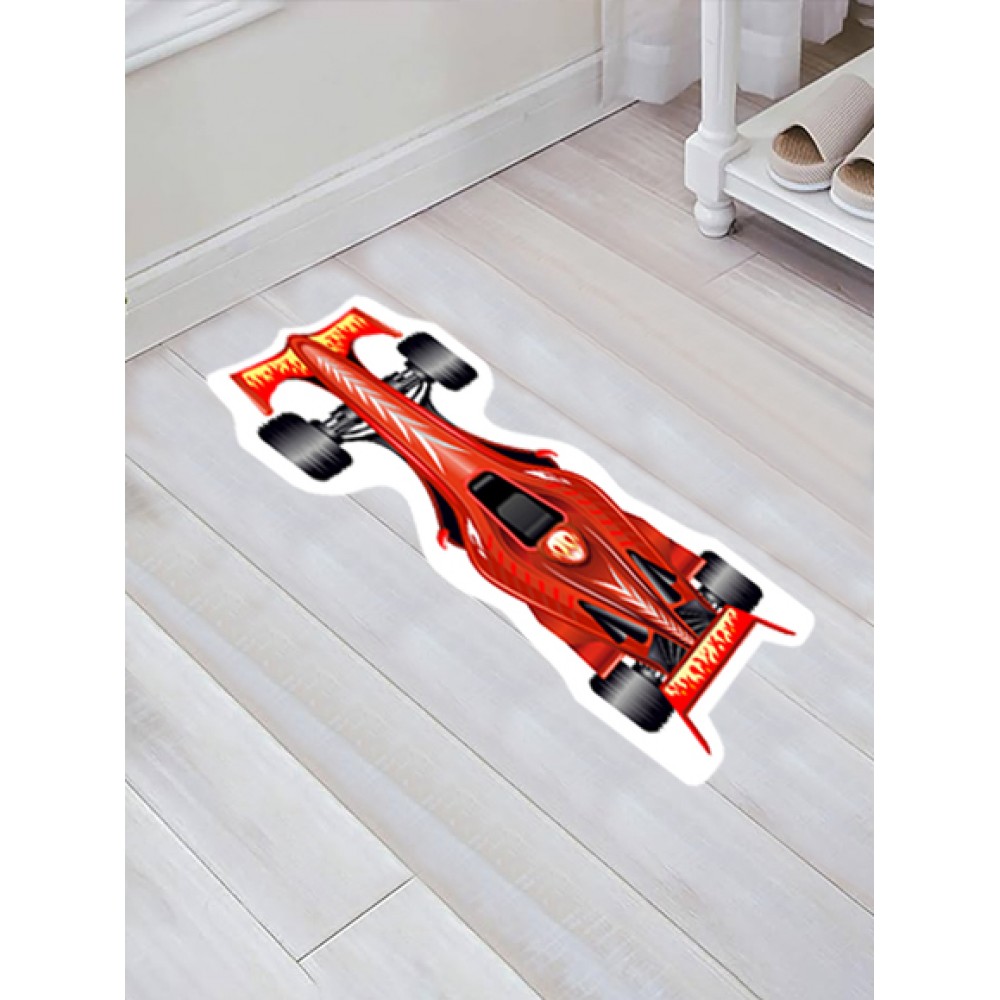 Özel Kesim Yarış Arabası Desenli Kaymaz Taban Paspas No: 185