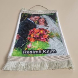 Kişiye Özel 20x30 cm Minyatür Duvar Kilimi