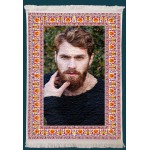 Resimli Kişiye Özel Saçaklı Kilim Desen No:3