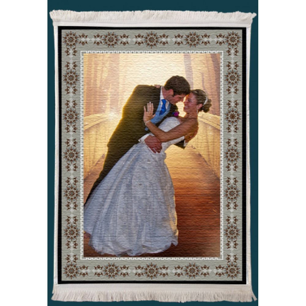 Resimli Kişiye Özel Saçaklı Kilim Desen No:7