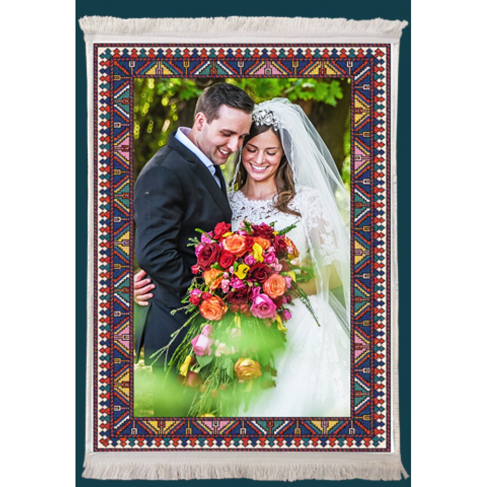 Resimli Kişiye Özel Saçaklı Kilim Desen No:11