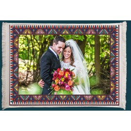 Resimli Kişiye Özel Saçaklı Kilim Desen No:11