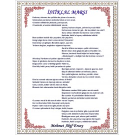 İstiklal Marşı Halı Portresi 80 x 130 cm. No:1