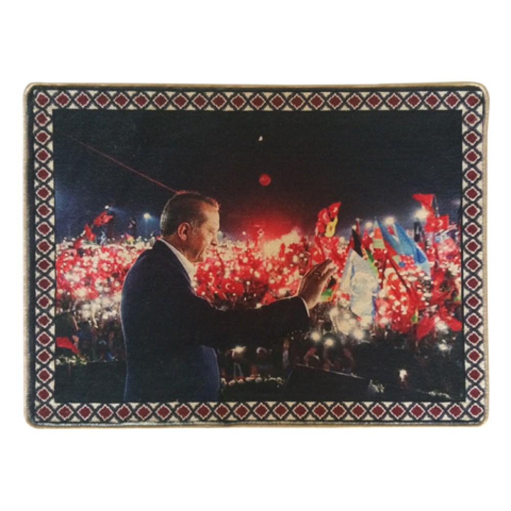 Yenikapı RTE Demokrasi Mitingi Halı Portresi 70 x 90 cm.