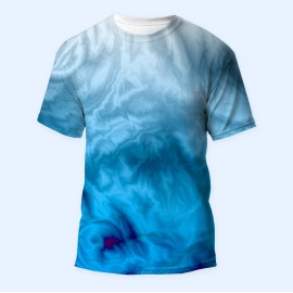 Bisiklet Yaka Baskılı Kısa Kollu Bayan Tişörtü No: 2092