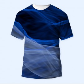 Bisiklet Yaka Baskılı Kısa Kollu Bayan Tişörtü No: 2135