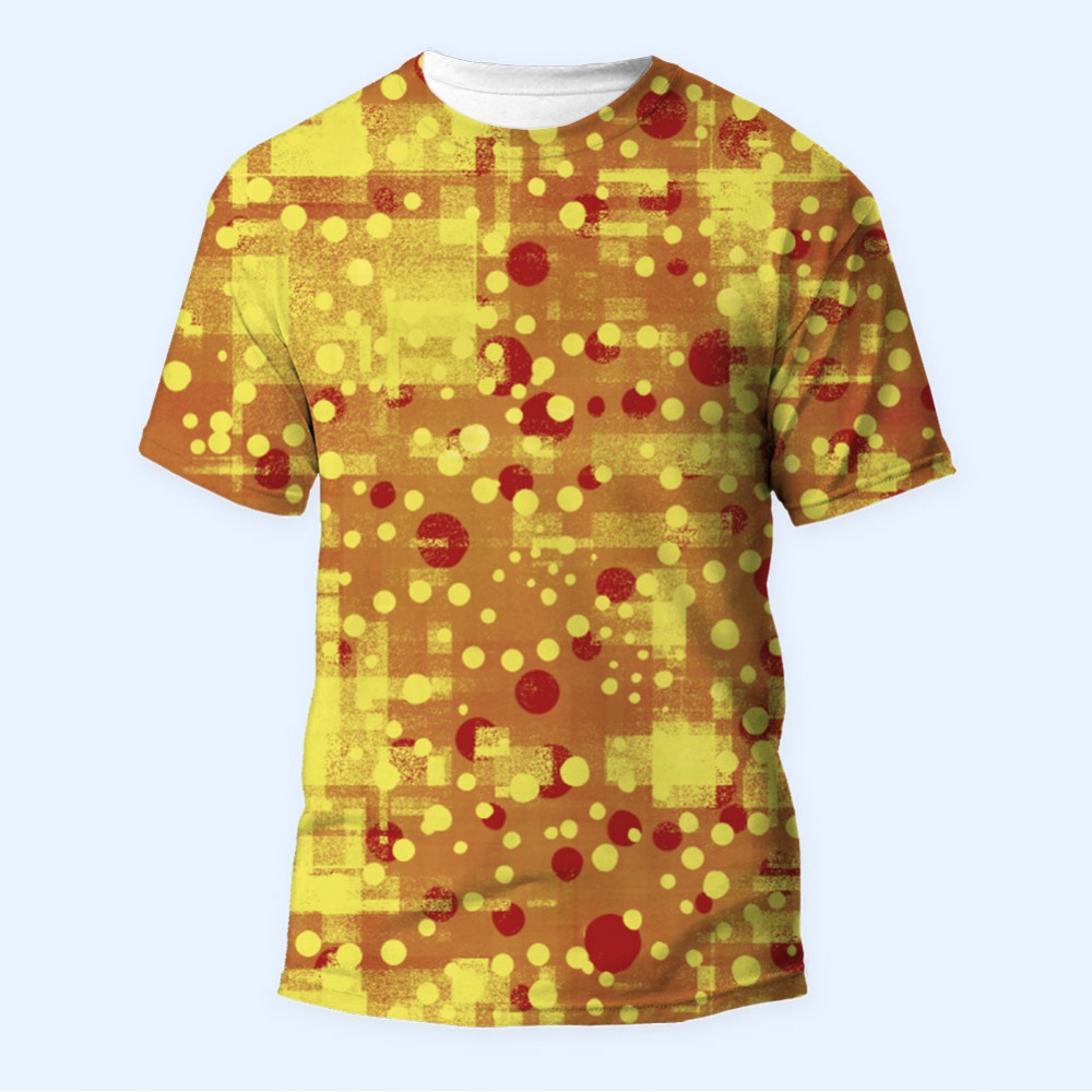 Bisiklet Yaka Baskılı Kısa Kollu Bayan Tişörtü No: 2150