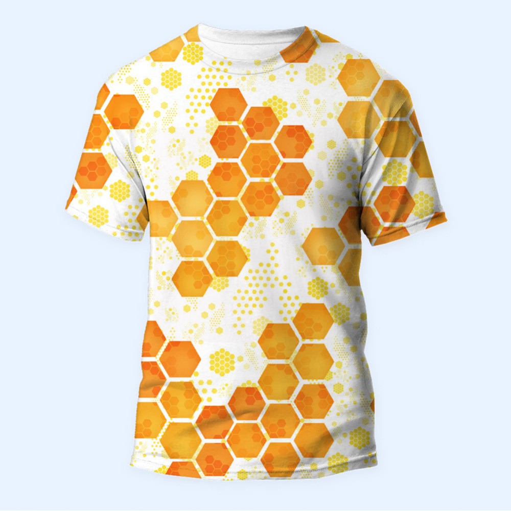 Bisiklet Yaka Baskılı Kısa Kollu Bayan Tişörtü No: 2562