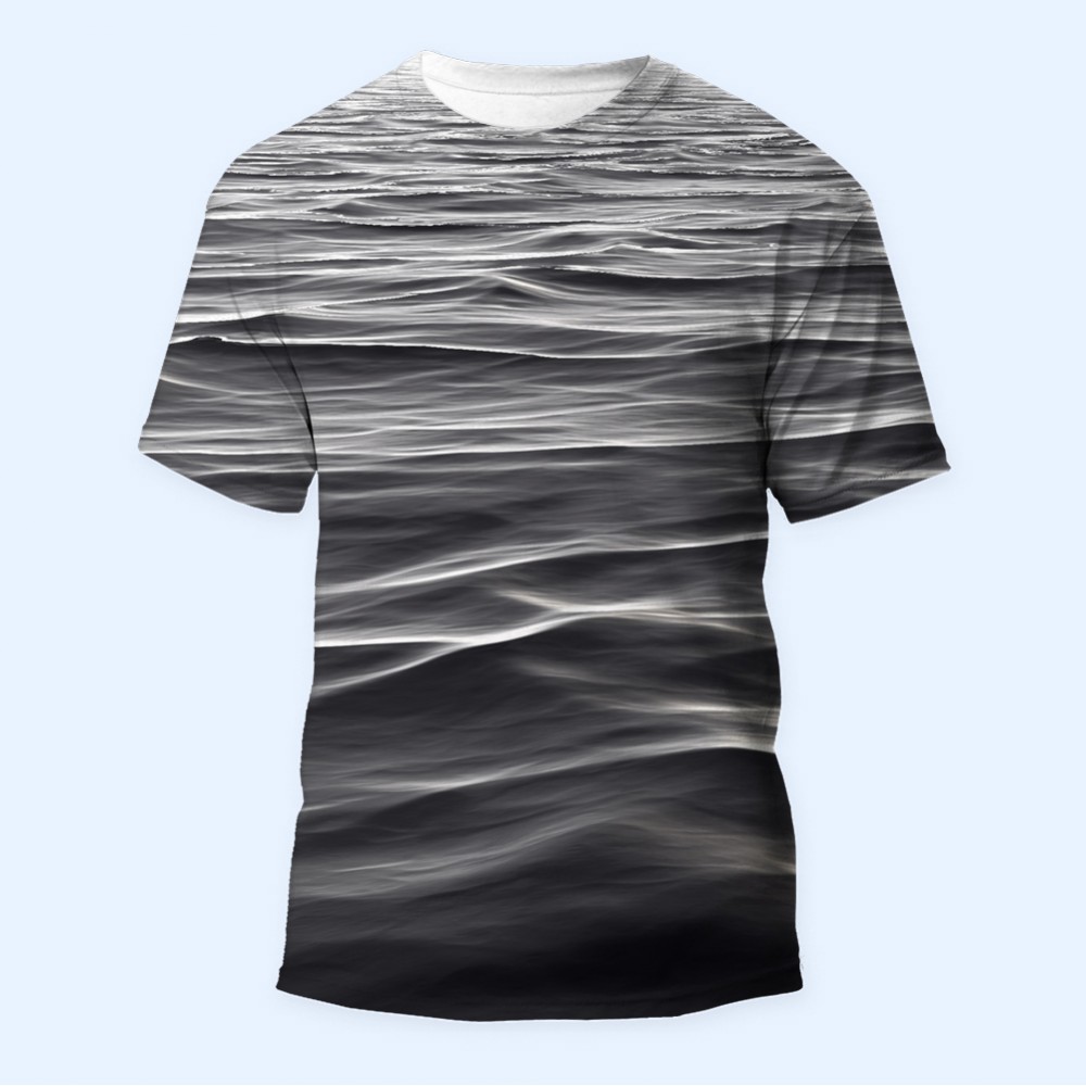 Bisiklet Yaka Baskılı Kısa Kollu Bayan Tişörtü No: 2649