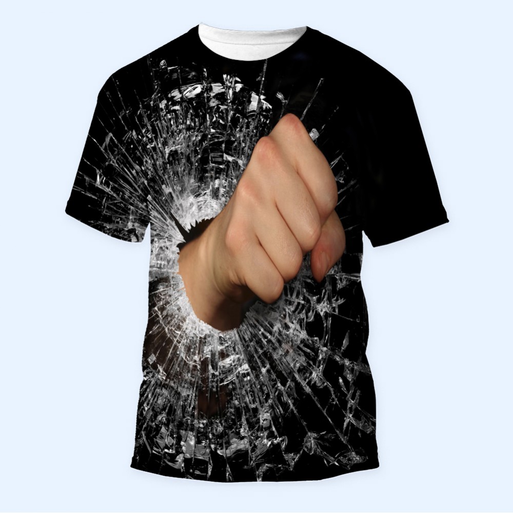 Bisiklet Yaka Baskılı Kısa Kollu Bayan Tişörtü No: 3112