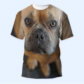 Bisiklet Yaka Baskılı Kısa Kollu Bayan Tişörtü No: 3164