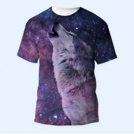 Bisiklet Yaka Baskılı Kısa Kollu Bayan Tişörtü No: 3176