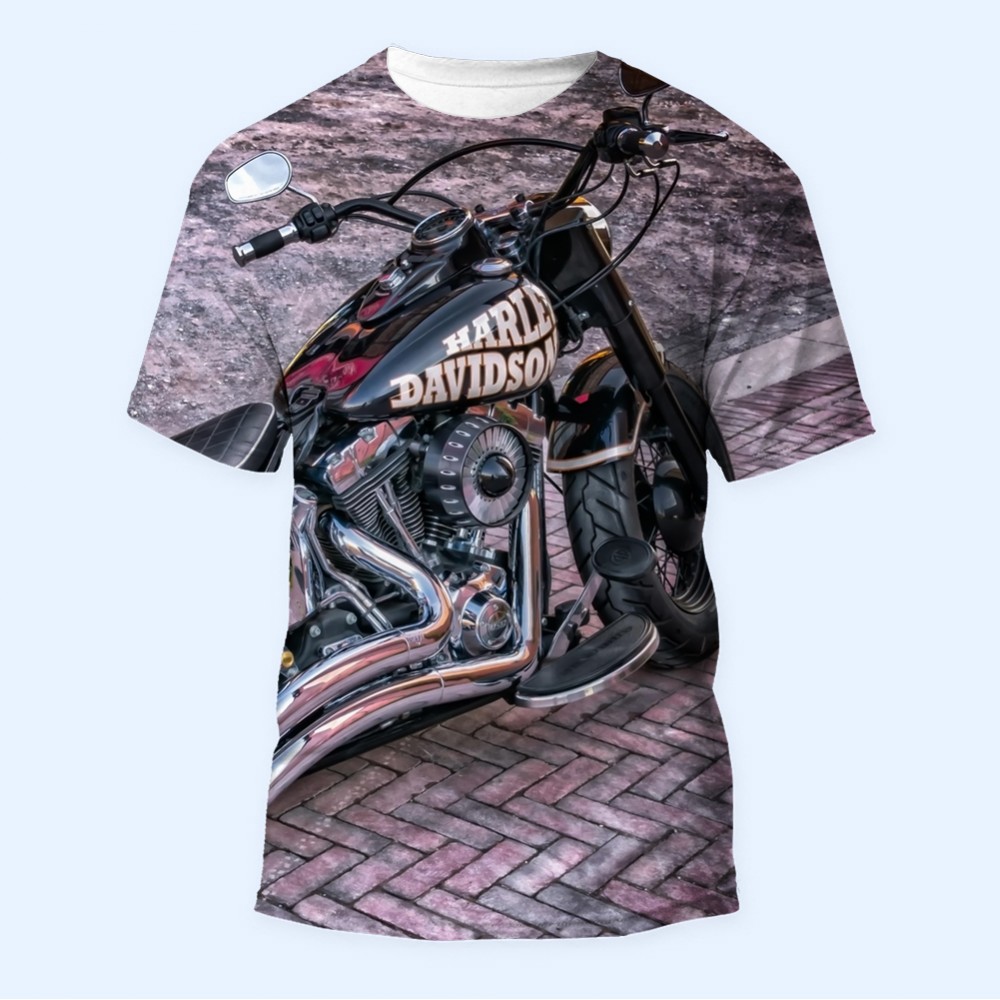 Bisiklet Yaka Baskılı Kısa Kollu Bayan Tişörtü No: 3233