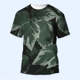 Bisiklet Yaka Baskılı Kısa Kollu Bayan Tişörtü No: 3317