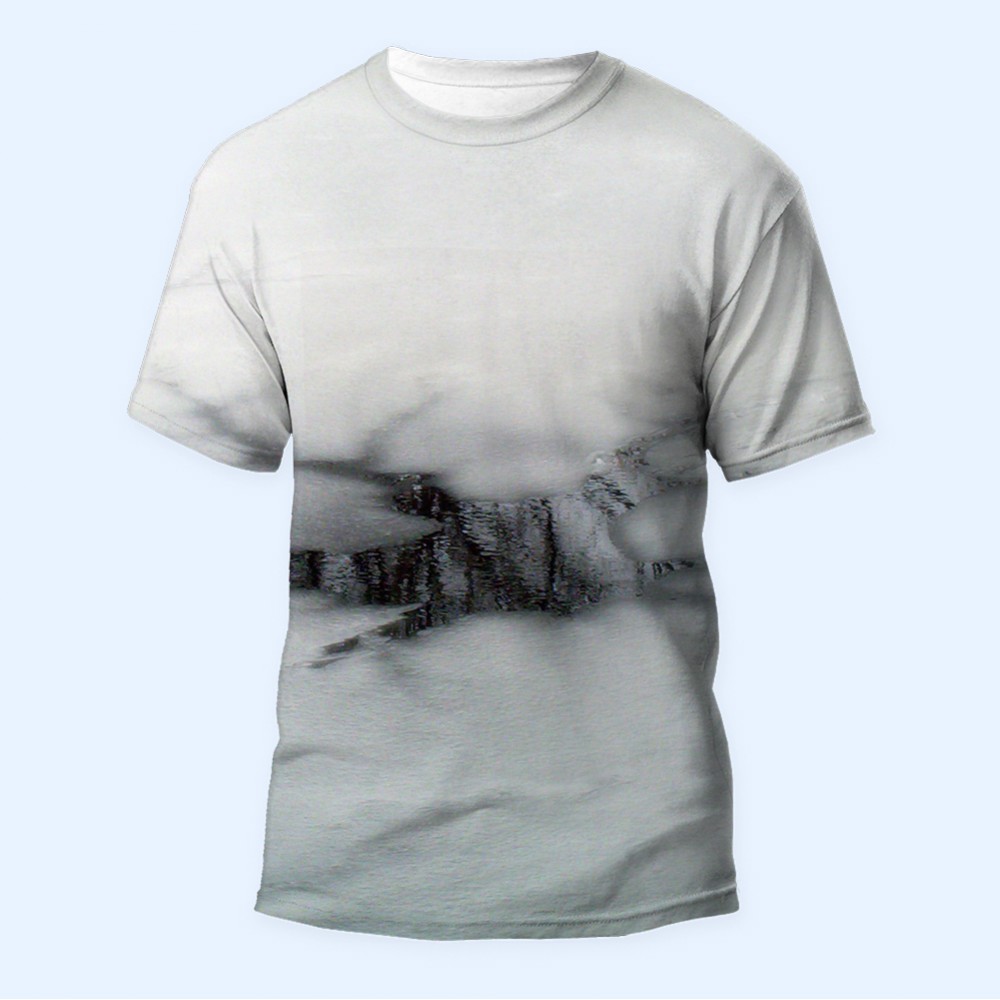 Bisiklet Yaka Baskılı Kısa Kollu Bayan Tişörtü No: 3326