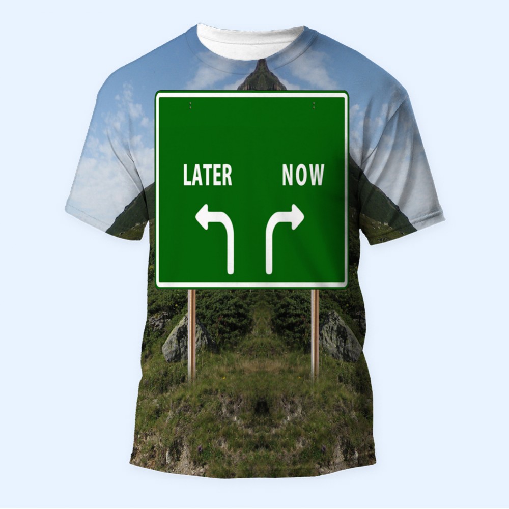 Bisiklet Yaka Baskılı Kısa Kollu Bayan Tişörtü No: 3371