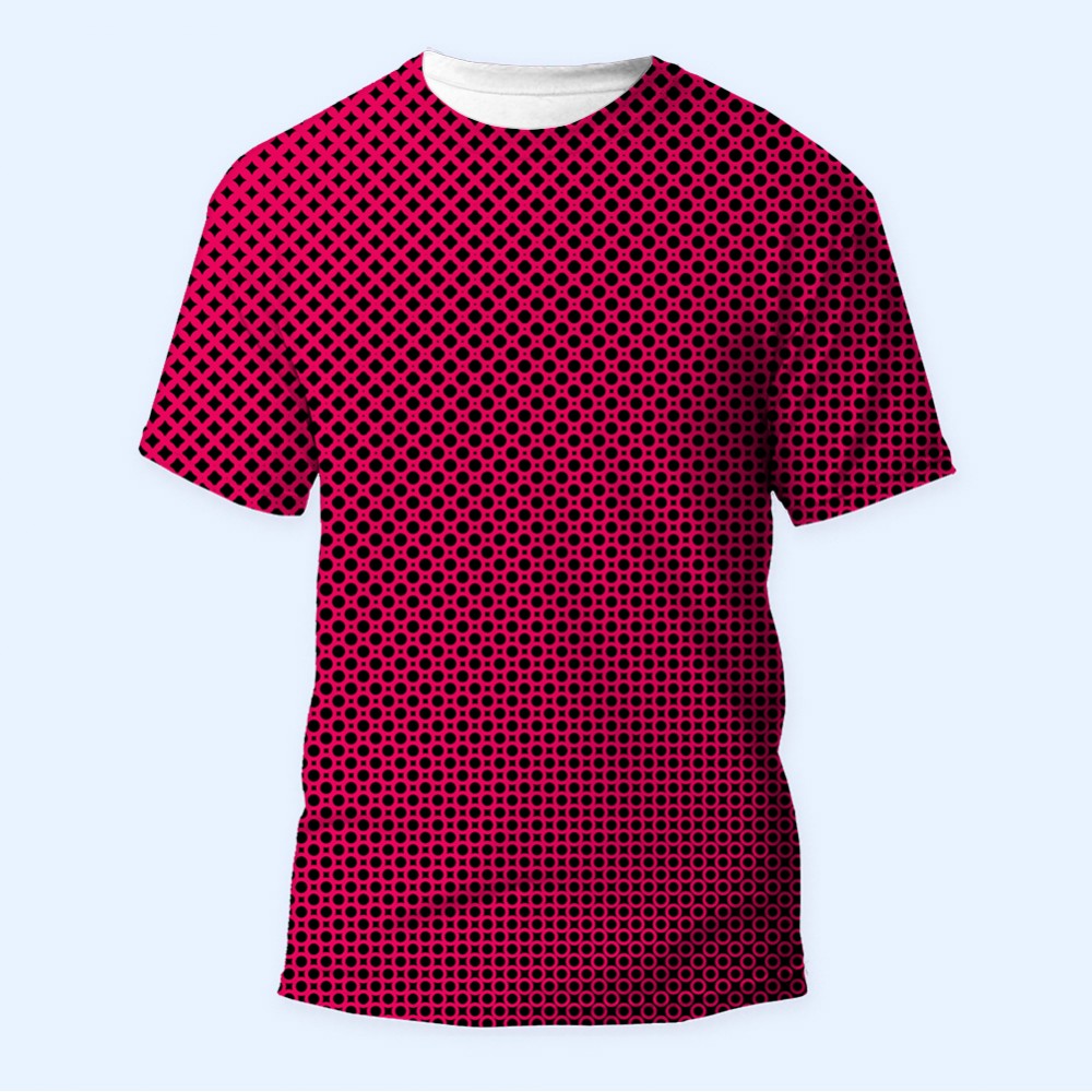 Bisiklet Yaka Baskılı Kısa Kollu Bayan Tişörtü No: 3604