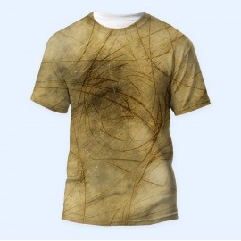 Bisiklet Yaka Baskılı Kısa Kollu Bayan Tişörtü No: 3700