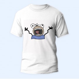 Bisiklet Yaka Baskılı Kısa Kollu Bayan Tişörtü No: 3879