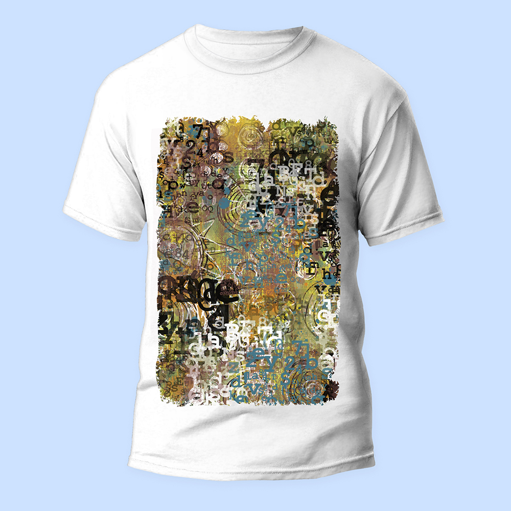 Bisiklet Yaka Baskılı Kısa Kollu Erkek Tişörtü No: 2171