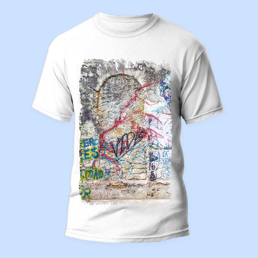 Bisiklet Yaka Baskılı Kısa Kollu Erkek Tişörtü No: 2413