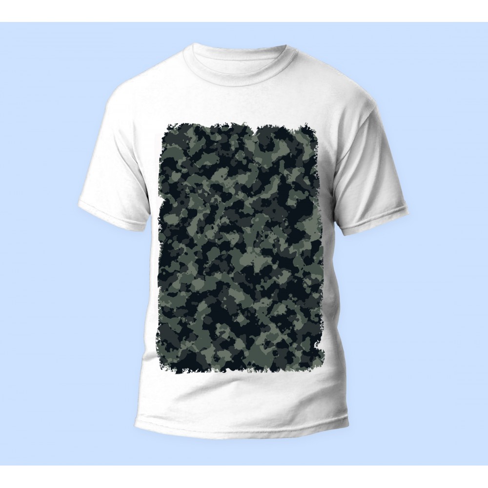 Bisiklet Yaka Baskılı Kısa Kollu Erkek Tişörtü No: 2788