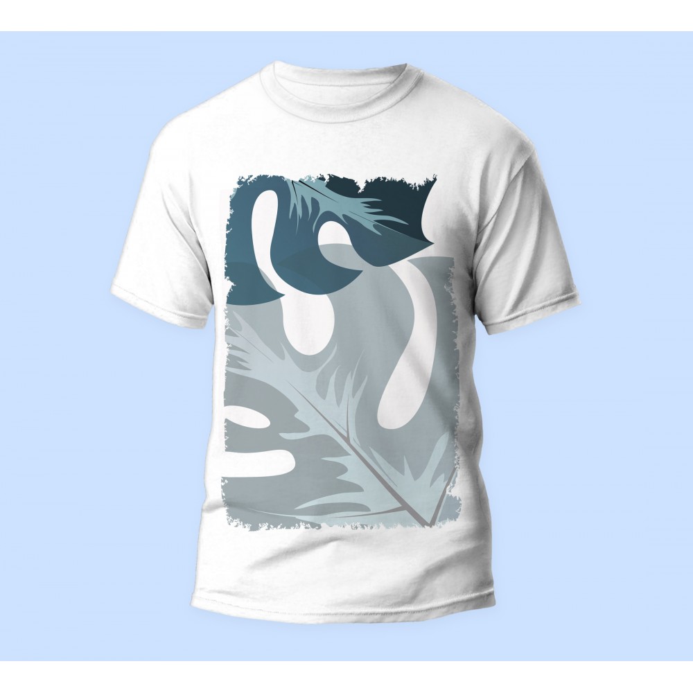 Bisiklet Yaka Baskılı Kısa Kollu Erkek Tişörtü No: 3429