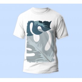 Bisiklet Yaka Baskılı Kısa Kollu Erkek Tişörtü No: 3429