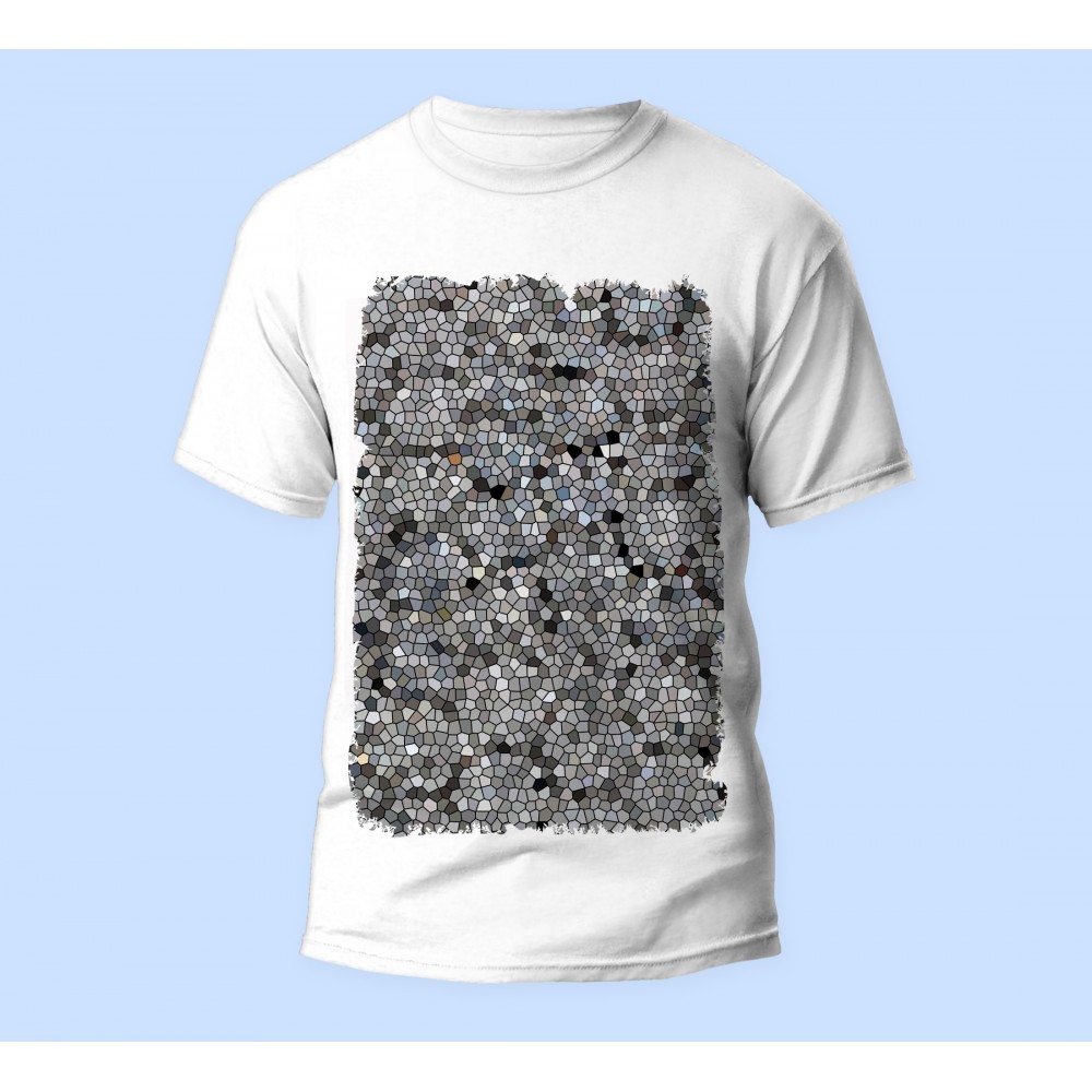 Bisiklet Yaka Baskılı Kısa Kollu Erkek Tişörtü No: 3493