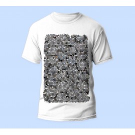 Bisiklet Yaka Baskılı Kısa Kollu Erkek Tişörtü No: 3493