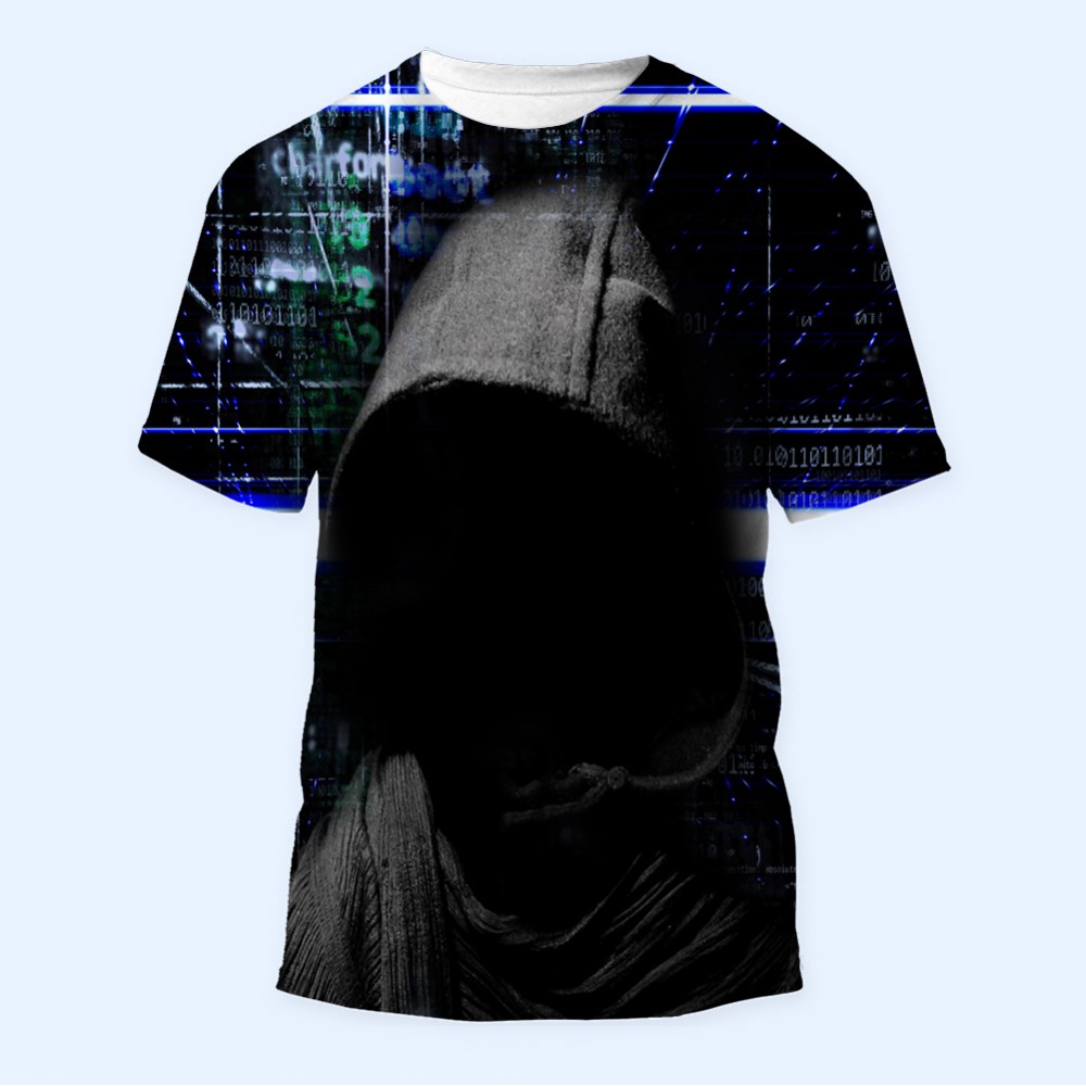 Bisiklet Yaka Baskılı Kısa Kollu Erkek Tişörtü No: 3600