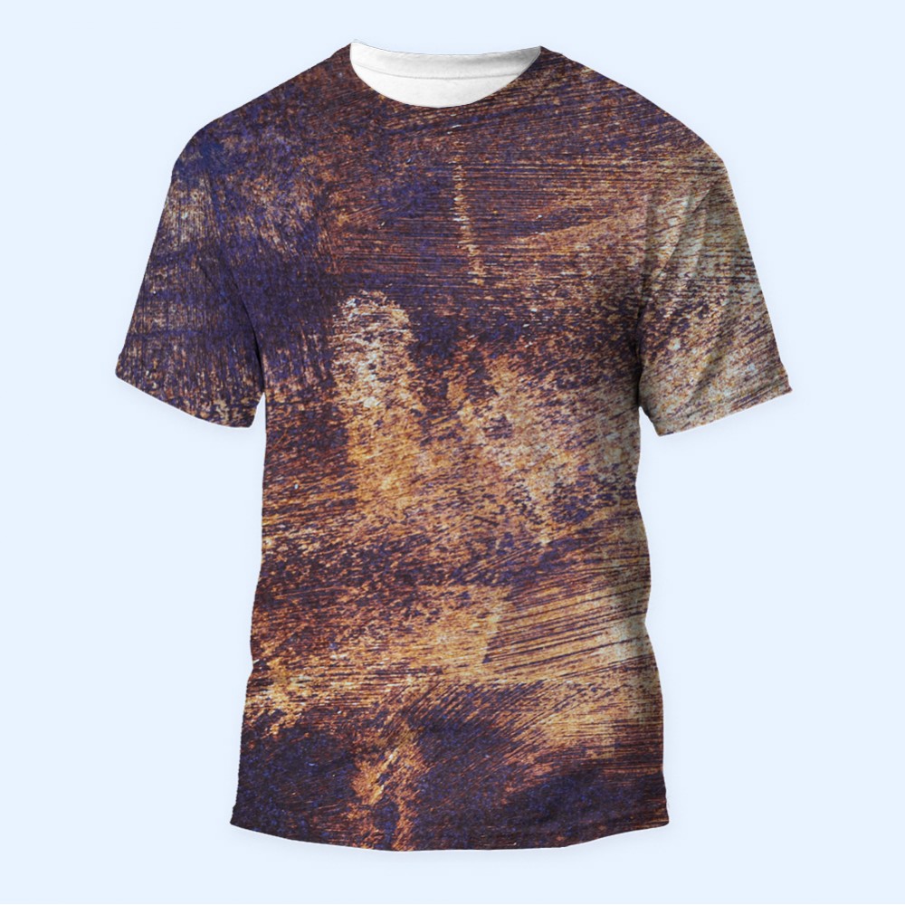 Bisiklet Yaka Baskılı Kısa Kollu Erkek Tişörtü No: 3615