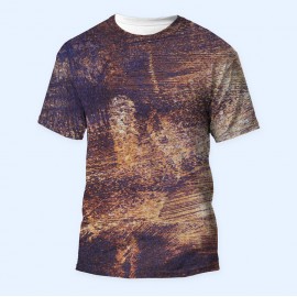 Bisiklet Yaka Baskılı Kısa Kollu Erkek Tişörtü No: 3615